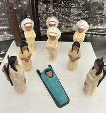 Vintage St. Labre Indian School Figures Native American Celluloid Dolls Lot