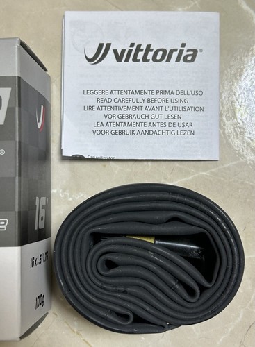 Vittoria Inner Tube 16” x 1.5/1.75 48mm AV Schrader Bicycle Standard Bike Cycle - Picture 3 of 6
