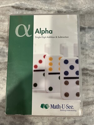Alpha Single-Digit Addition and Subtraction DVD  Math-U-See Mathematics Free SH!