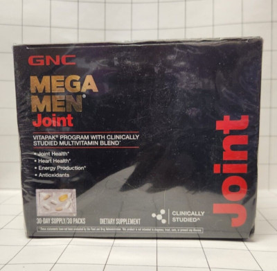 GNC Mega Men Joint 30 Vitapaks Energy Production Dietary Supplement EXP 06/25