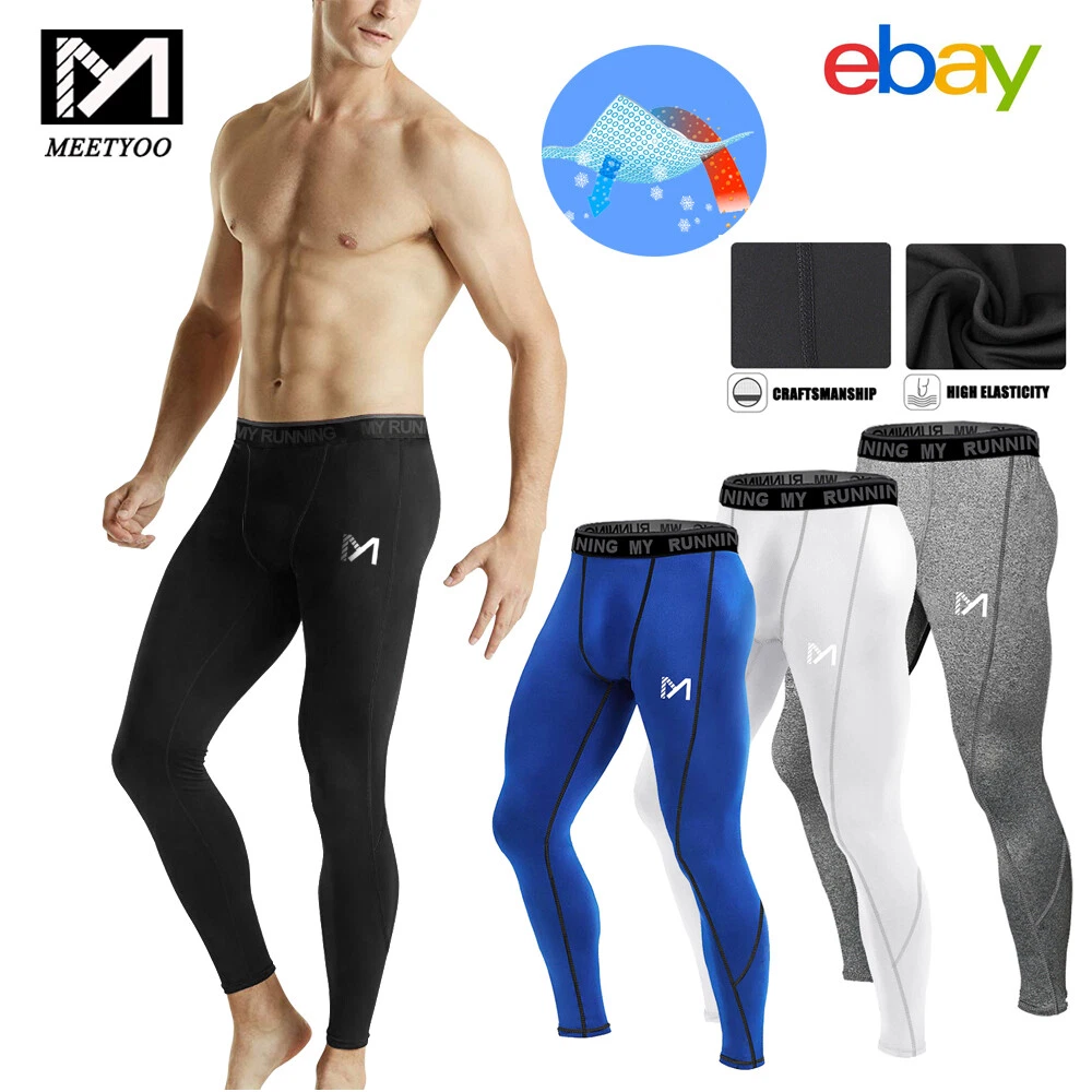 Men Compression Pants Sports Tights Fitness men training pants Trousers  Running Training Leggings 