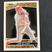 Joe Oliver 1992 Topps Black Gold Insert #14 MLB Cincinnati Reds