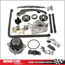 Timing Chain Kit Water Pump VVT Control Solenoid Set for 2003-2009 Nissan 3.5L 