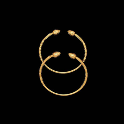 #ad Gold Acorn West Indian Bangles $195.00