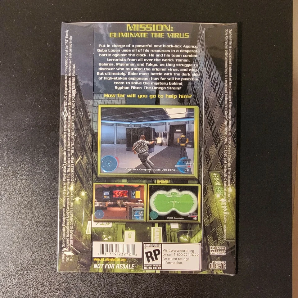 Syphon Filter The Omega Strain PS2 Playstation 2 Demo Disc SEALED AND MINT!!!! - Image 2 of 4