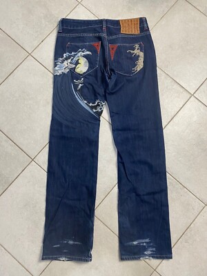 Vintage Avant Garde Japanese Distressed Denim Pants Rare M