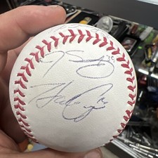 Peter Bourjos/J.B. Shucks/Hank Conger Autographed Signed Baseball PSA/DNA CoA