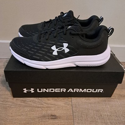 Under Armour Charged Assert 10 Size 10.5 4E Wide Black White