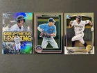 3 Card Lot Konnor Griffin 2025 Bowman #BCP-86 Greatness #GL-13 Longevity #78