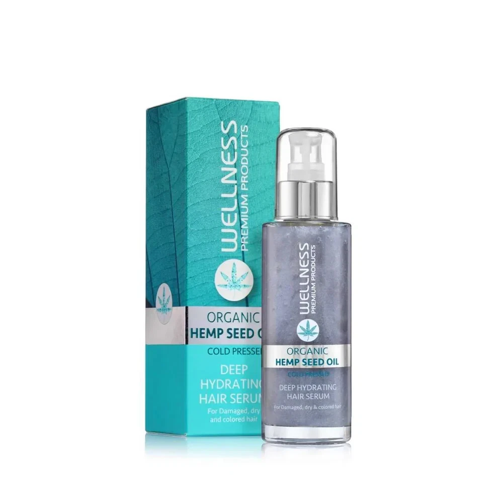 Wellness Hydration Hair Serum - with Organic Hemp Seed Oil - 100ml / 3.38 fl. oz