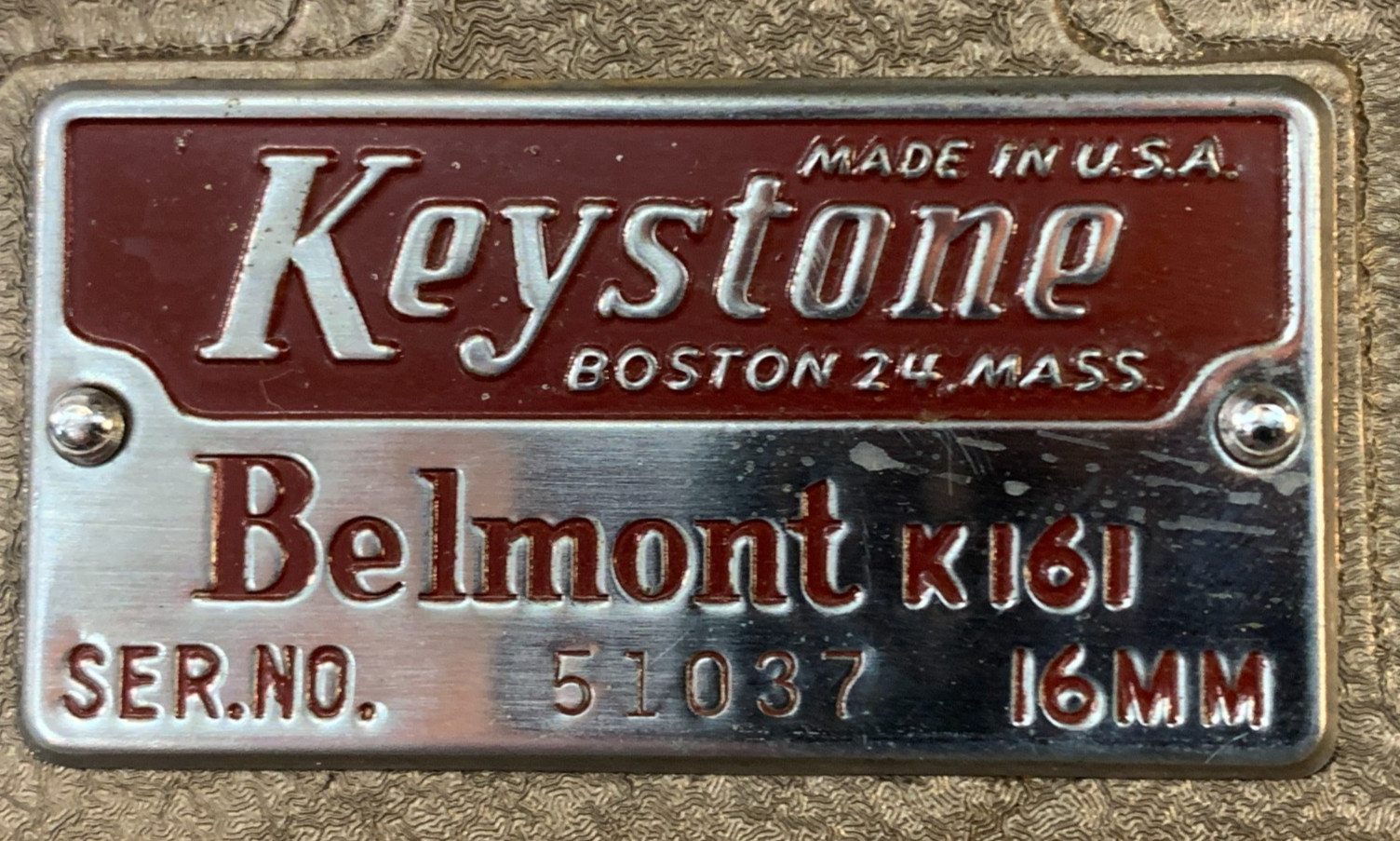 Vintage KEYSTONE Belmont K161 ~ 16mm Movie Film Projector w/Case Parts or Repair