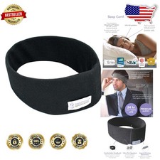 Wireless Sleep Headphones Large Pitch Black 24Hr Battery Bluetooth 5.0 Comfort