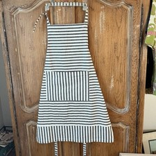 Max Studio Black & WhiteStriped Kitchen Apron...