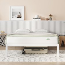 Novilla Full Size Bed Frame Without Headboard, Metal Platform Bed Frame, No B...