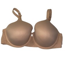 Ambrielle Tan T-Shirt Bra with Seamless Molded Cups 44DDD nude