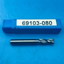 Image of 8mm Toolmex Carbide 3 Flute End Mill with Plain Shank