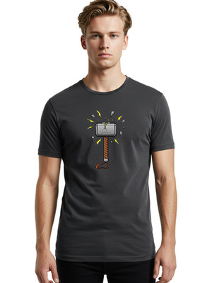 Mjolnir-16 Mens Graphic Tee, 100% Cotton, Casual Summer Wear