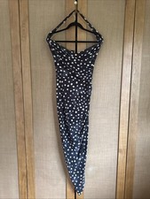 Norma Kamali Diana Dress Shirred Ruched Midi L 40