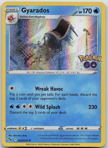 Pokemon GO #022/078 Gyarados Holo