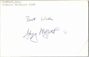 1970's -Greg Moffett- Signed/Autograph/Auto Postcard Montreal Canadiens NHL