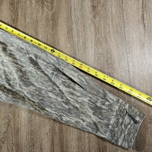 Browning Mossy Oak Mens Sz Large Long Sleeve Button Up Camo Hunting Shirt - Picture 6 of 10