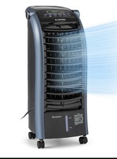 Klarstein Maxfresh Portable Air Cooler, Humidifier 4-in-1, 6L, Night Mode- Black