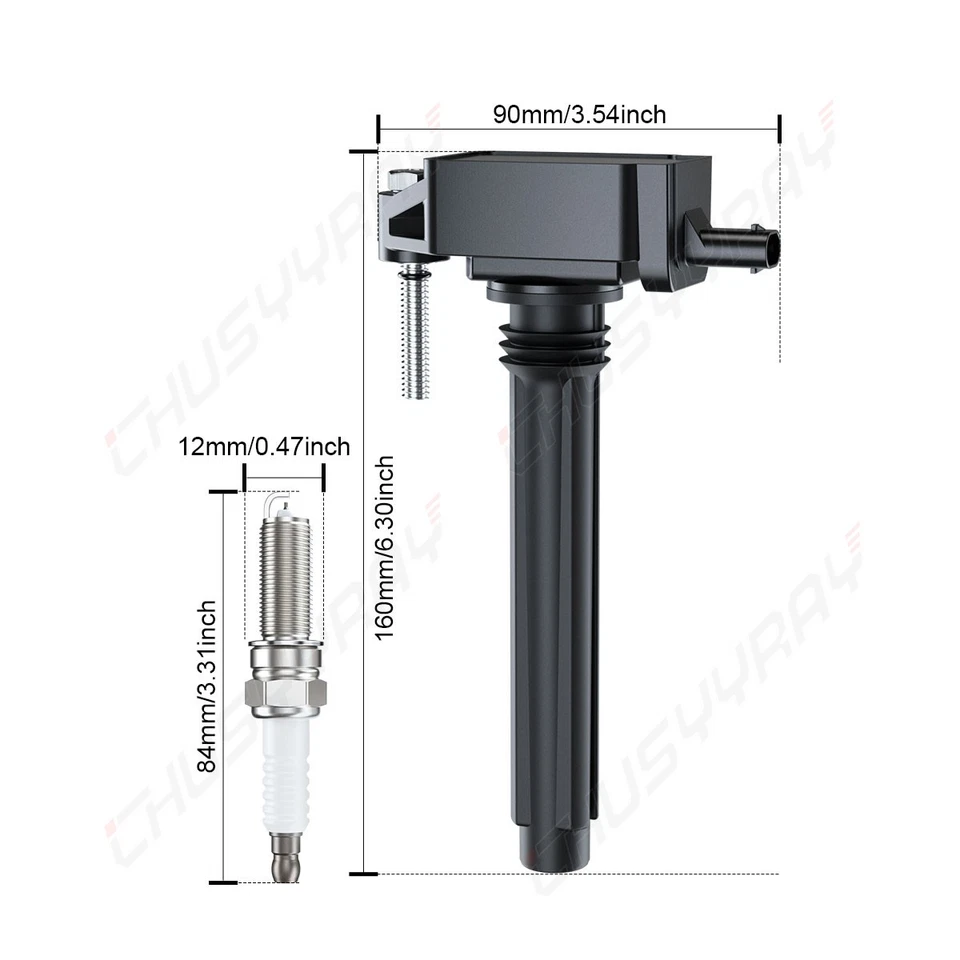 Bobina de ignição 6X e 6x vela de ignição para 2014-2019 Ram ProMaster 2500 3.6L UF648 - Imagem 2 de 4