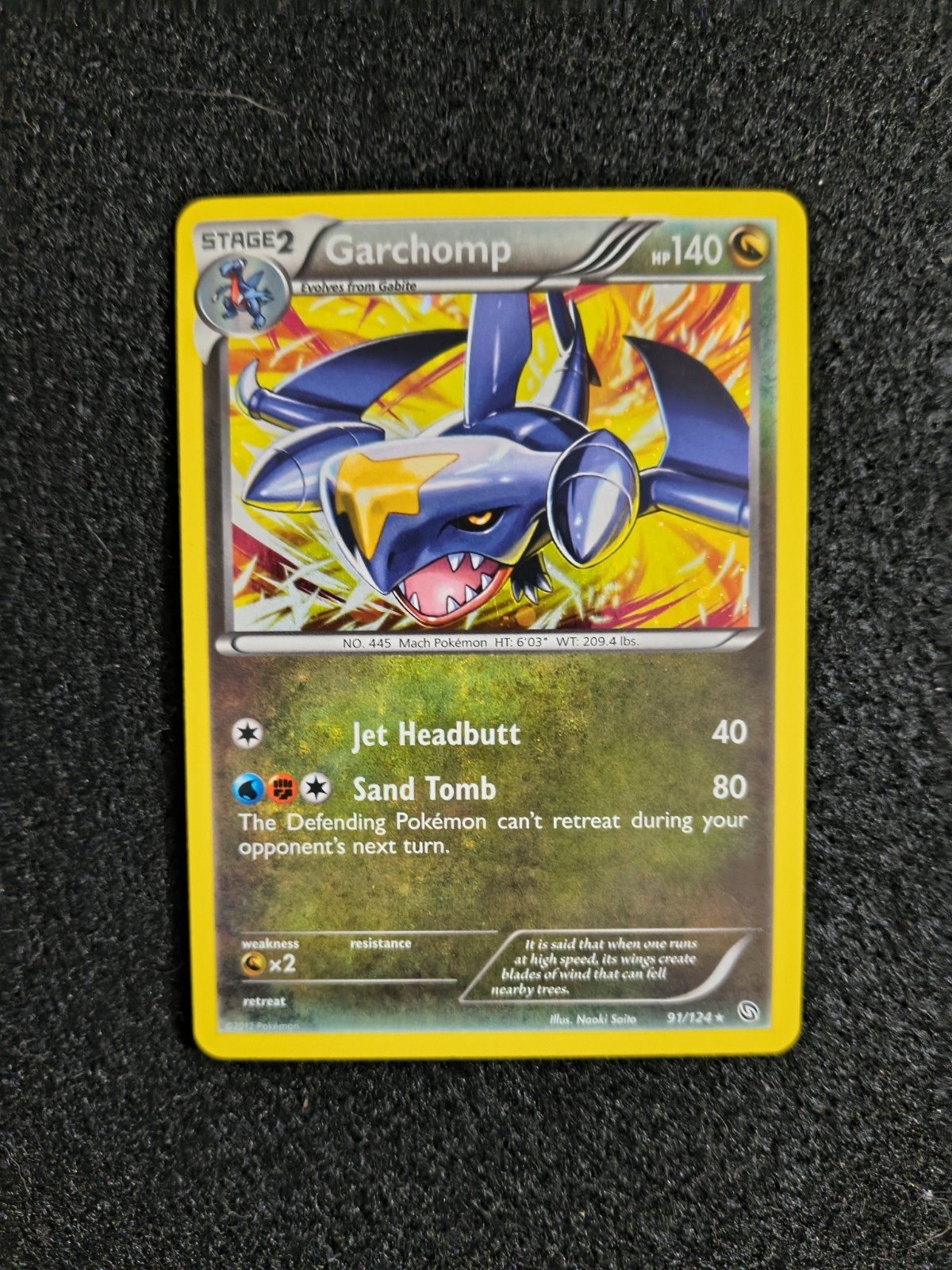 Garchomp 91/124 Dragons Exalted Cosmos Holo Rare Pokemon Card LP+