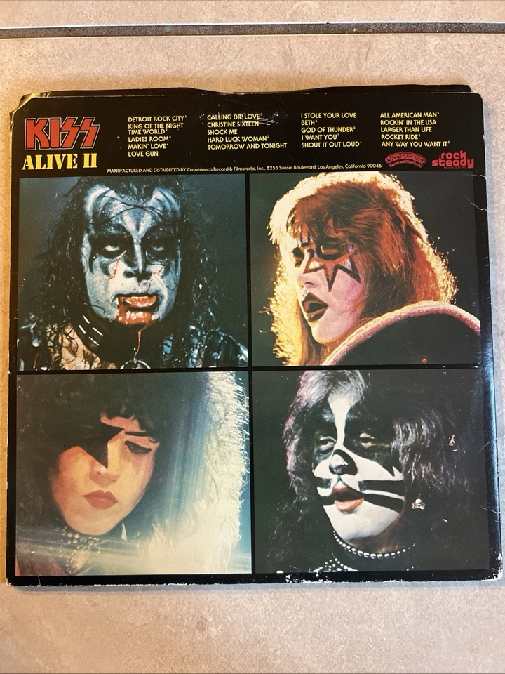 Kiss - Alive II - Vinyl X2 Lp - 1977 - Casablanca NBLP-7076-2 - Gatefold VG, G+ - Image 3 of 3