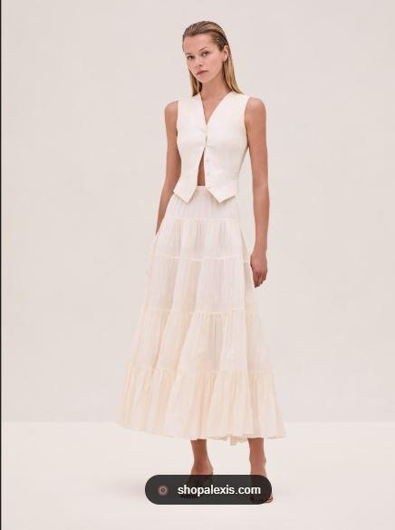 NEW 2026 AUTHENTIC Alexis Torre Vest in Alabaster $565