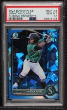 2022 Bowman Sapphire Edition Chrome Prospects Jonatan Clase PSA 10 GEM MT 0ui8