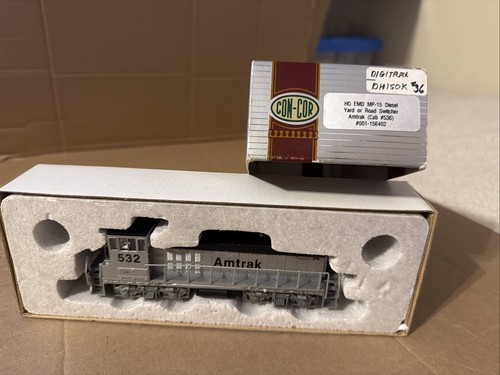 Con-Cor HO #001-156404 Amtrak EMD MP-15 diésel patio interruptor cabina #532 Digitrax | Condition: New