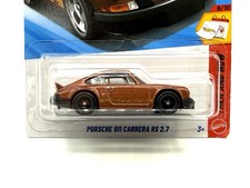 2026 Hot Wheels Porsche 911 Carrera RS 2.7 brown SUPER CUSTOM WHEEL SWAP by AEB