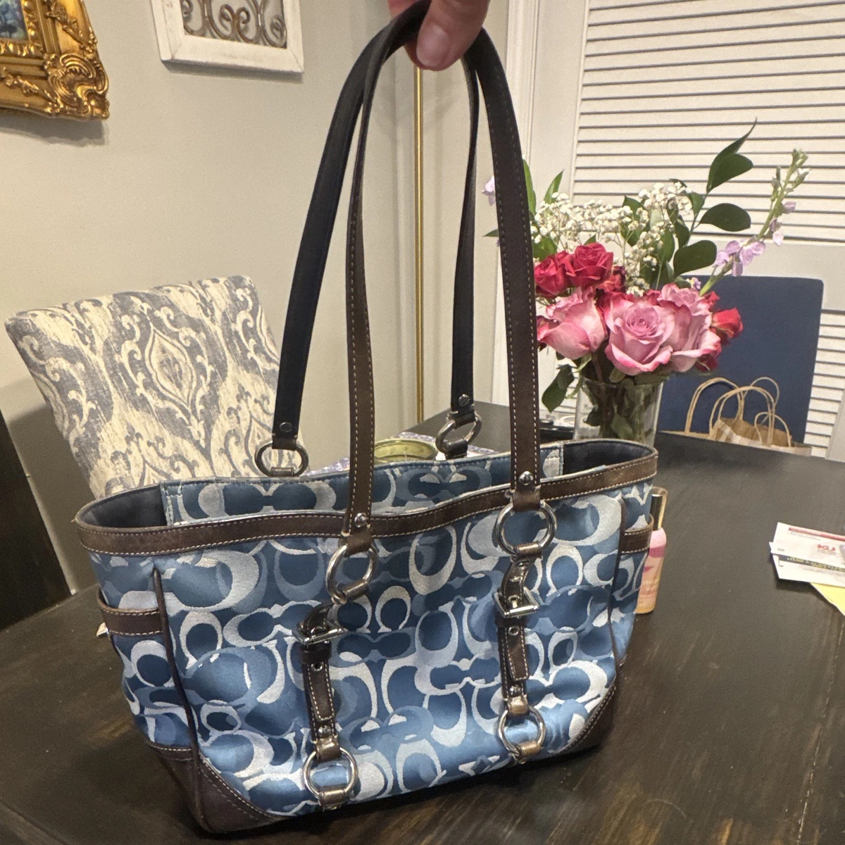 Coach Shoulder Bag Blue Bags & Handbags for Women for sale | eBay