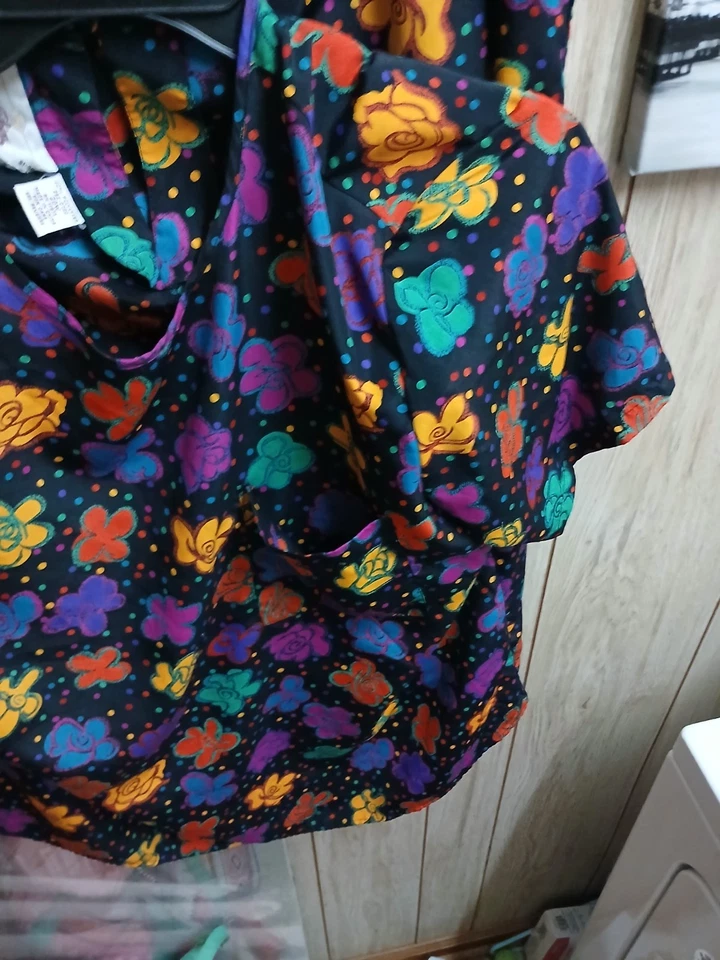 Conjunto Falda Mujer Worthington De Colección Talla 20M Floral Multicolor Brillante Profesora Foto 3 de 4