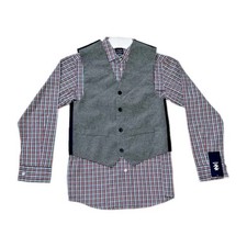 IZOD Kid's Dress Shirt and Vest Set, Size 12 Regular