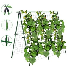 4x4ft Climbing Plant Support Outdoor Garden Trellis Cucumber Pea Bean Trellis