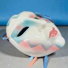 Vintage 1991 Clay Art Ceramic Mask Decorative Wall Art Decor Made USA Figurine