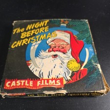 Castle Films The Night Before Christmas Standard 8mm Black  White Movie Film