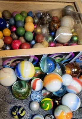 Murmeln-Alte Konvolut Sammlung mit vielen schönen alte Marbels aus Juta:)