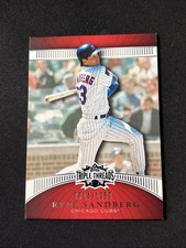RYNE SANDBERG - 2010 Topps Triple Threads #d 714/1350 - Chicago Cubs #9- HOF