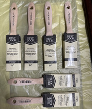 LOT OF 6 Best Look 1.5 In. Flat Polyester Paint Brush 784011 ALL PAINT STAINS