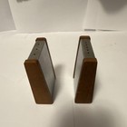 Vintage Wood & Metal Rectangular Salt & Pepper Shakers Set, Medium Brown, 2-Pack — photo 2