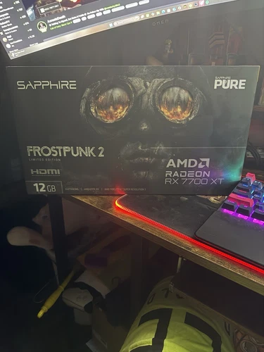 SAPPHIRE PURE Radeon RX 7700 XT Frostpunk 2 Edition Video Card 11335-08-50G