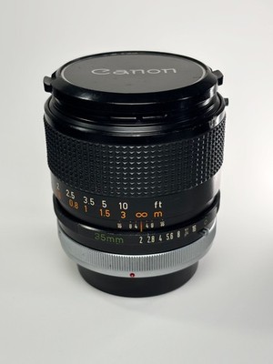 Rare Concave Canon FD 35mm f/2 S.S.C. SSC Wide Angle MF Lens U.S. Seller