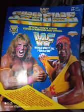 VINTAGE 1991 WWF Superstars Sticker Book w/ 60/150 Stickers