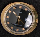 Timex UFO Black Dial Gold-Plated Men's Hand-Wind Vintage Watch -- Spares/Repairs