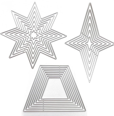 3 Sets Cutting Dies Stencil Metal Template Molds, Embossing Tools for Scrapbook