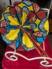 African Print Fan