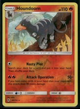 HOUNDOOM 46/214 RARE LOST THUNDER POKEMON REVERSE HOLO NM/M